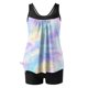 thumbnail image 4 of Traje de baño de dos piezas para mujer, trajes de baño para mujer, traje de baño de dos piezas de moda con estampado y cintura alta para mujer, 4 of 4