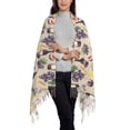 thumbnail image 2 of Sikiie Watercolor Bottles And Glasses Shawl Wraps Big Scarf Tassel Fall Winter Thick Scarf Warm Shawl Women Fall Gifts, 2 of 8