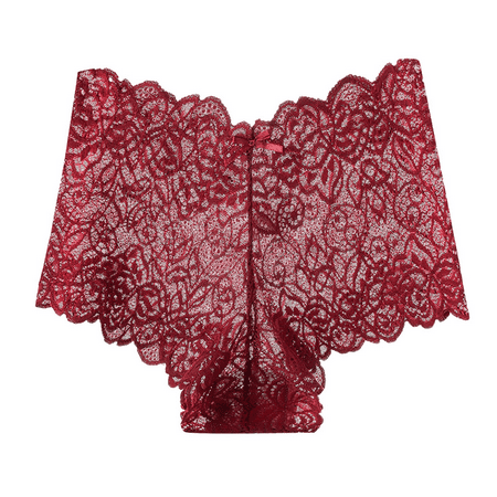 Meiodtion Underwear for Women Comfort Low Rise Cheeky Sexy Panties Briefs Elastic Waist Breathable Stretchable Panty  Wine  XXL