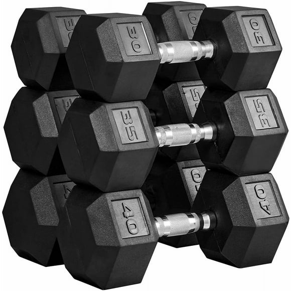 MAGMA Premium Rubber Hex Dumbbell Sets
