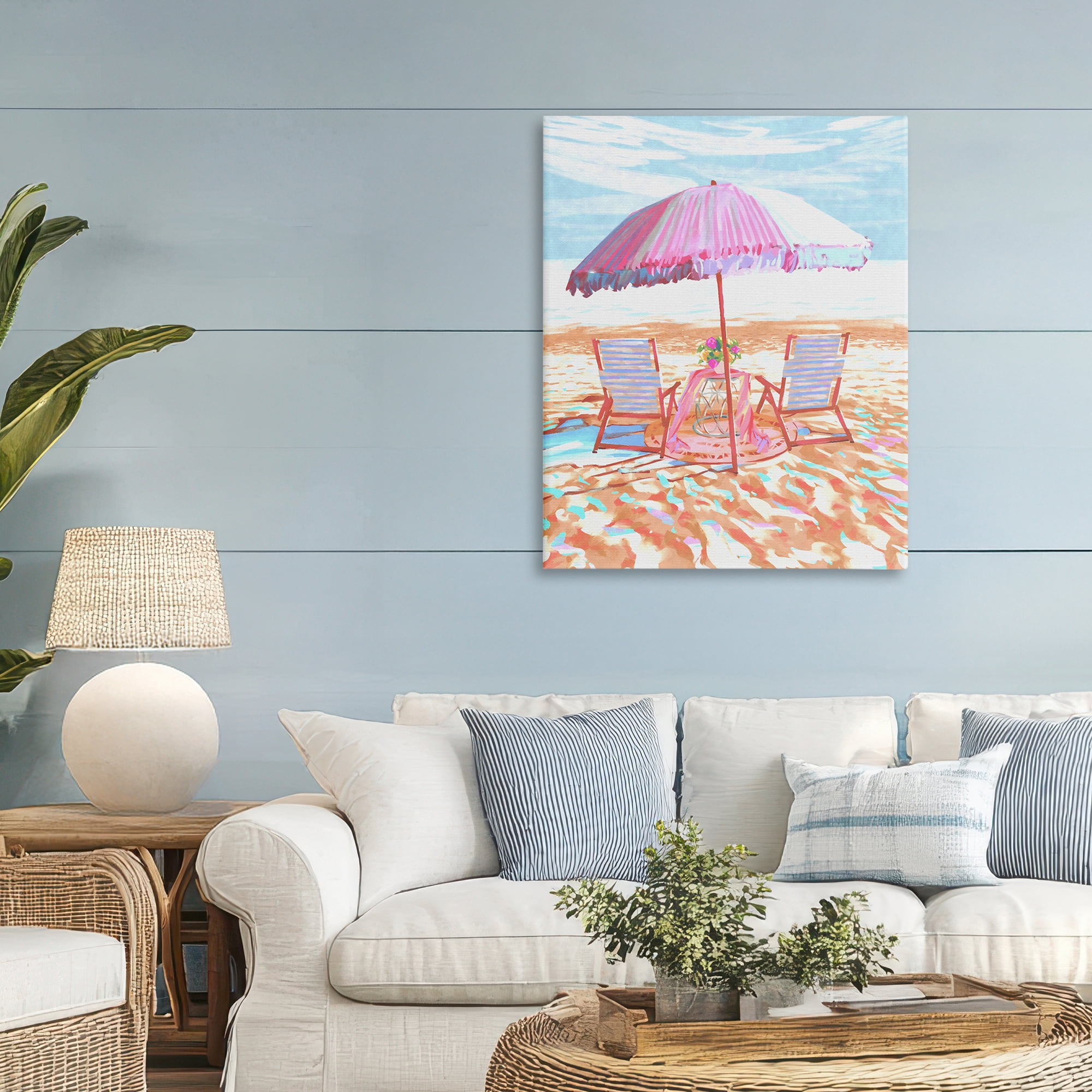 Stupell Industries Seaside Summer Picnic For Two Canvas Wall Art, design by Ziwei Li
