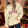 thumbnail image 5 of qelini Christmas Hoodies for Kids Boys Girls 3-15 Years Long Sleeve Fall Sweatshirts Pocket Hooded Top Print Autumn Winter Coat, 5 of 7