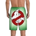 thumbnail image 3 of Ghostbusters Logo Men's Short Pajama Pants Lightweight Daily Lounge Shorts Bottoms Sleepwear Cozy Soft Home Pajama Pants Shorts, 3 of 9