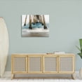thumbnail image 2 of Waterfront Pier Splashing Sea Waves Coastal Graphic Art Gallery Wrapped Canvas Print Wall Art, 2 of 7