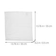 thumbnail image 2 of HAMPPLIES 3Pcs Absorbent Cotton Face Cloths White Square Towels for Shower and Daily Use, 2 of 8