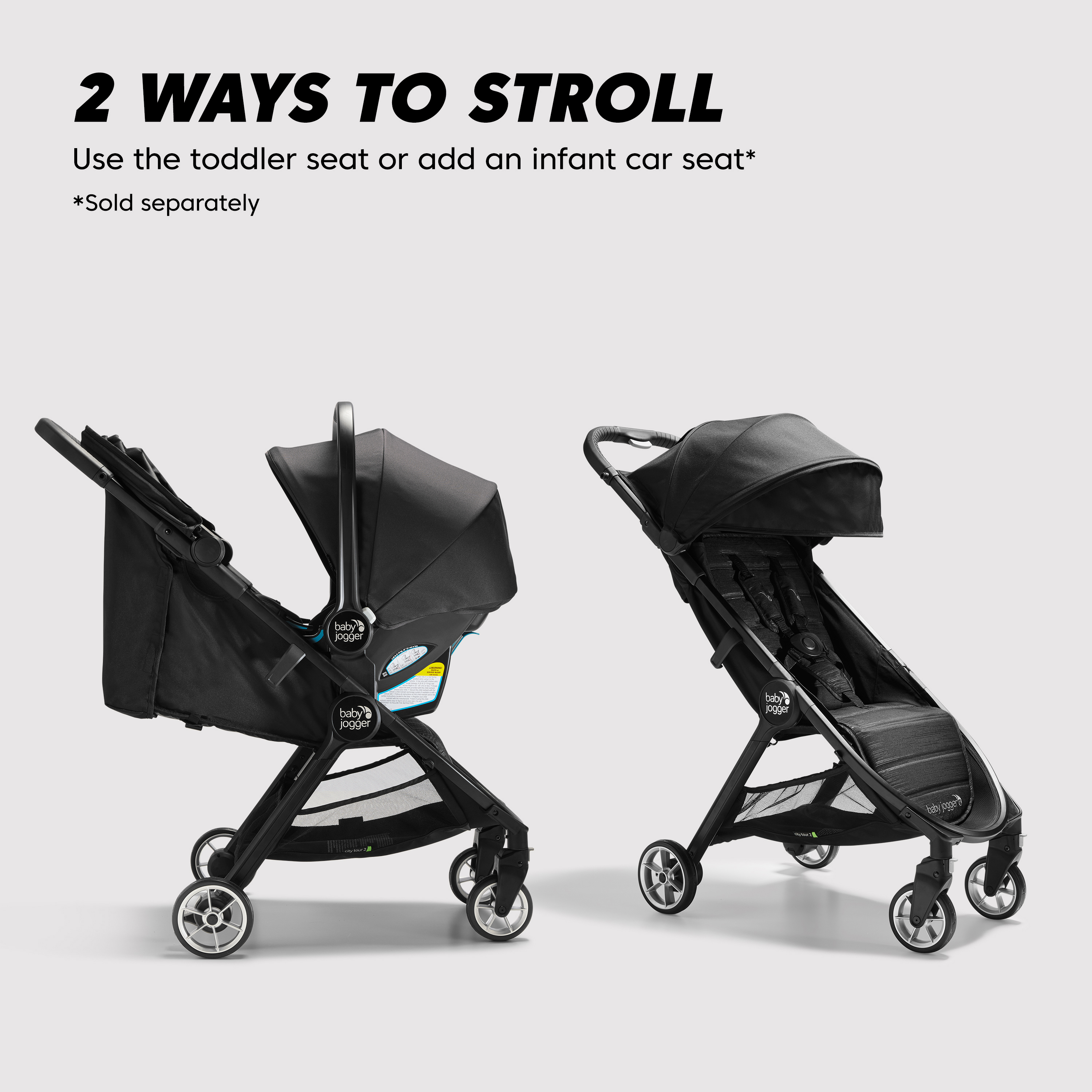 Baby Jogger® City Tour ™ 2 Stroller, Jet, 14.3 lbs - image 4 of 7
