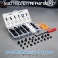 thumbnail image 7 of 100 PCS Car Bumper Retainer Clips Set - Universal Plastic Fasteners Kit with Fastener Remover, Heavy Duty Automotive Push Pin Rivets Assortment for Fender, Door Trim, Engine Cover (1 Set), 7 of 7