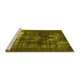 thumbnail image 2 of Ahgly Company Machine Washable Indoor Rectangle Oriental Yellow Industrial Area Rugs, 4' x 6', 2 of 4