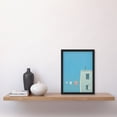 thumbnail image 2 of My Neighbours Pants By Amy Denver Minimalist Soft Pastel Blue Laundry Room Minimalism Simple Modern Artwork Artwork Framed Wall Art Print A4, 2 of 5