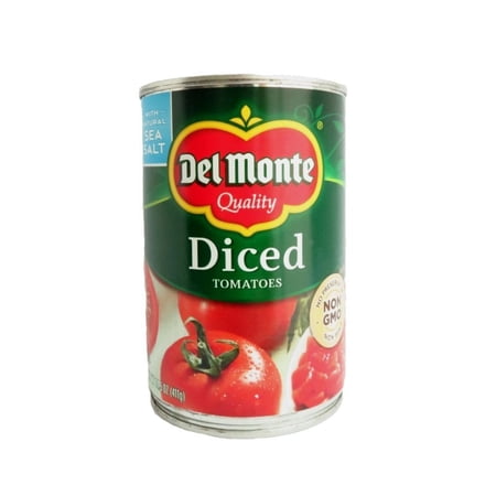 Del Monte Foods Diced Tomato, 14.5 Oz - Pack of 2