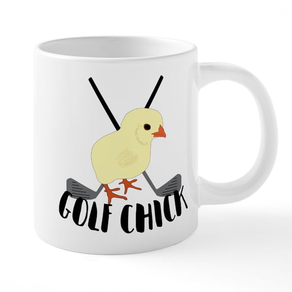 CafePress - Golf Chick - 20 Oz White Ceramic Mega Mug