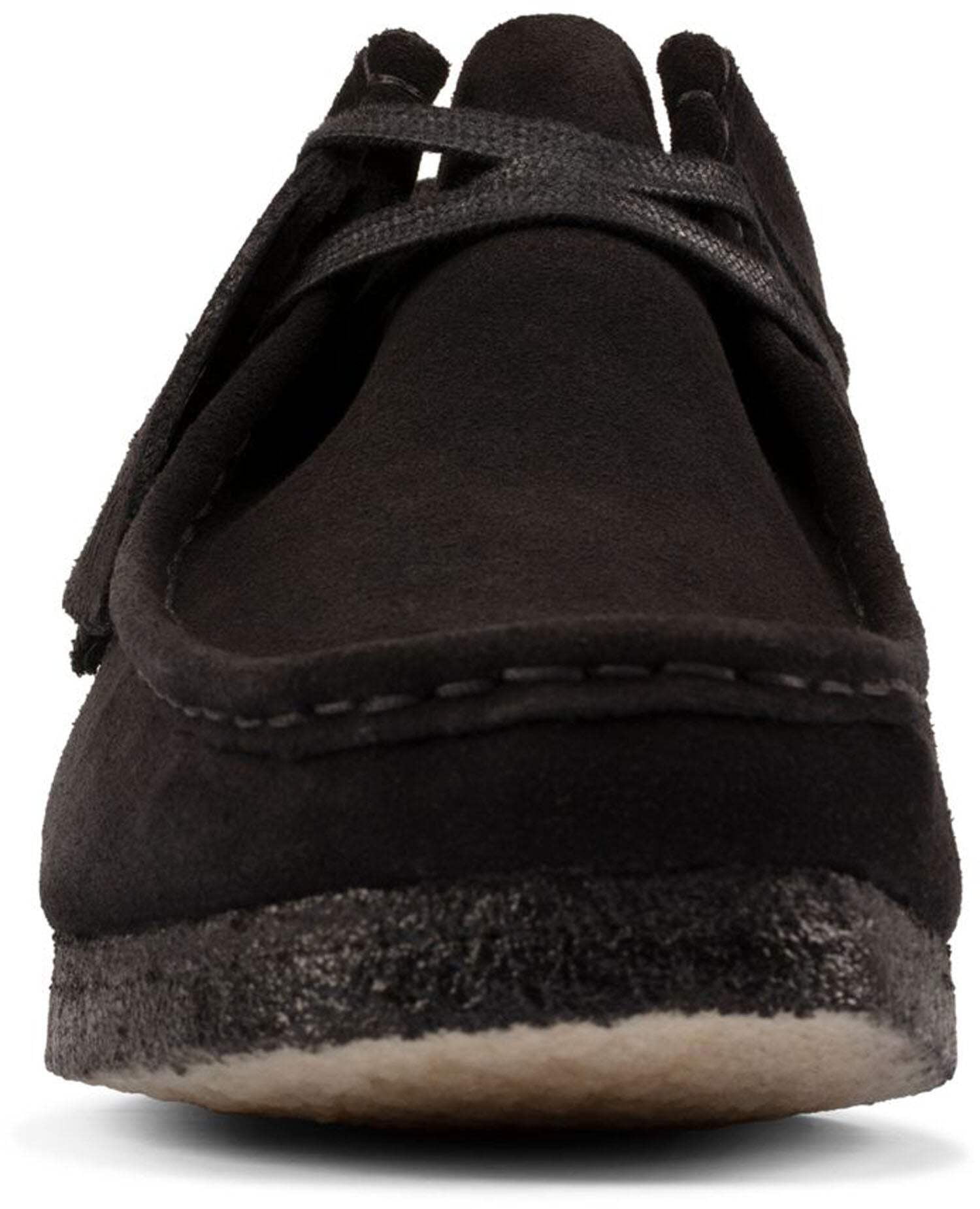 Clarks Men's Wallabee Oxford BLACK SUEDE - Walmart.com