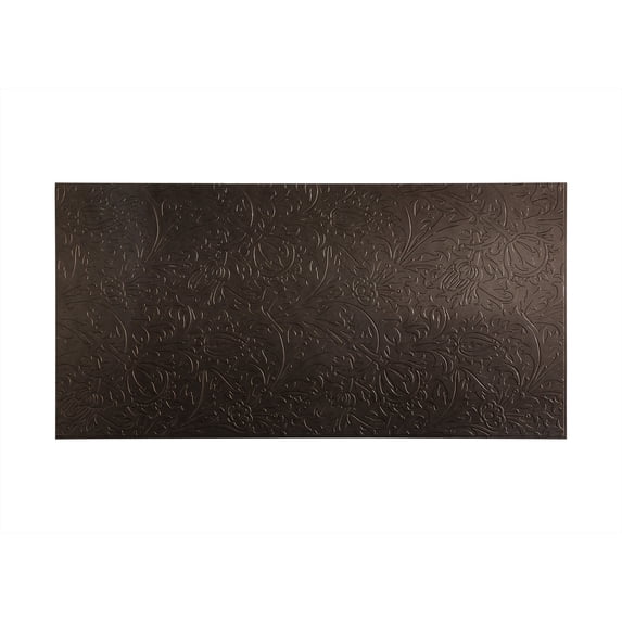 Fasade - Nettle Smoked Pewter Decorative Wall Panel - Fast and Easy Installation (4' X 8' Panel)