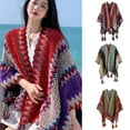 thumbnail image 3 of Women Shawl Knitted Wrap Poncho Warm Blanket for Office Outdoor Wedding, 3 of 15