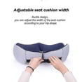 thumbnail image 3 of Memory Foam Sit Bone Relief Seat Cushion For Butt Lower Back Hamstrings Hips Ischial Tuberosity Reduce Fatigue Chair xinhan Black, 3 of 5
