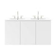 thumbnail image 3 of Bryn 48" Wall-Mount Double Sink Bathroom Vanity, 3 of 8