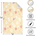 thumbnail image 3 of GZHJMY Soft Absorbent Reusable Kitchen Towels, Set of 4|28x18 in, Colorful Flowers Dining Kitchen Living Room Tea Towels Dish Towels Decorative Towels, 3 of 7