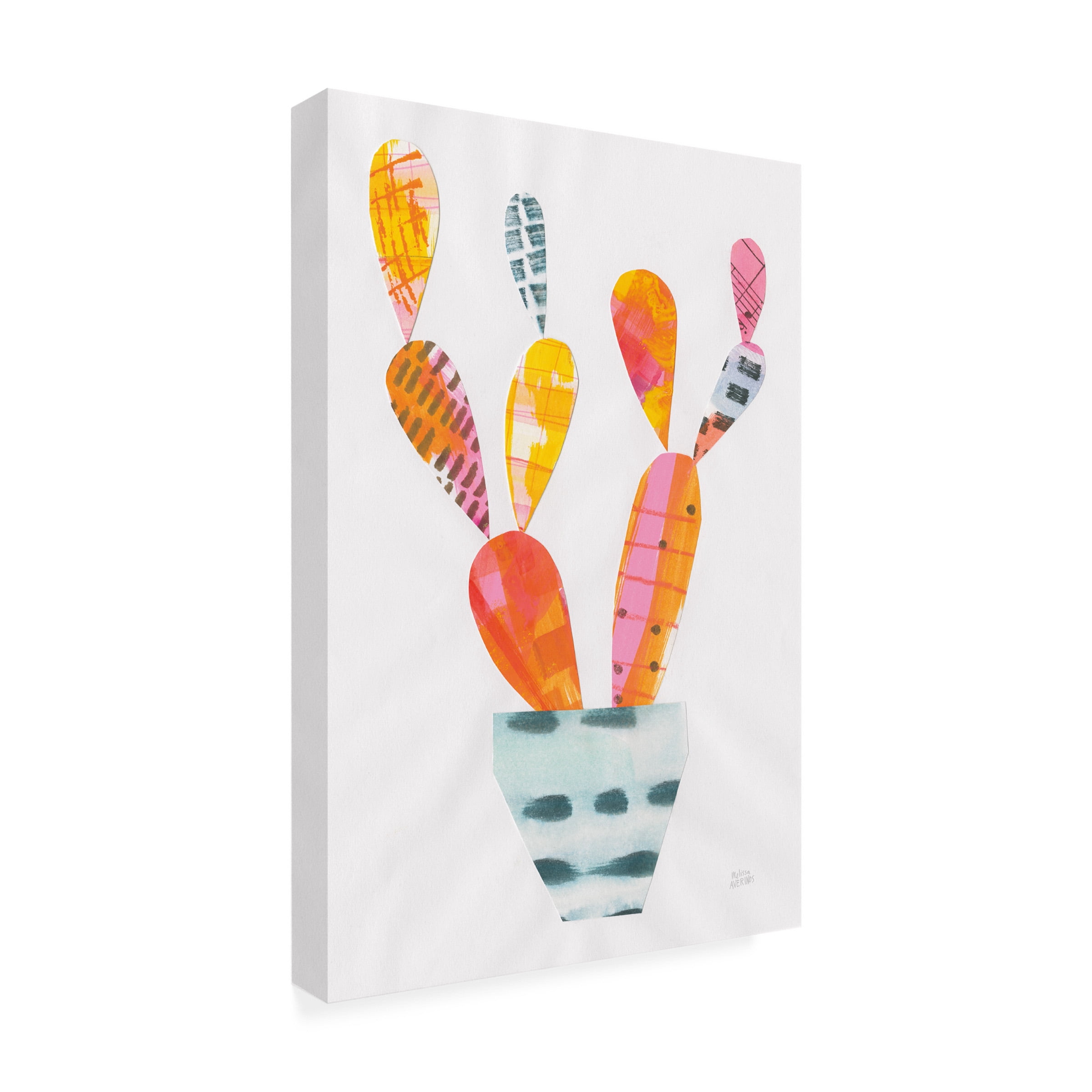 Melissa Averinos 'Collage Cactus IV' Canvas Art