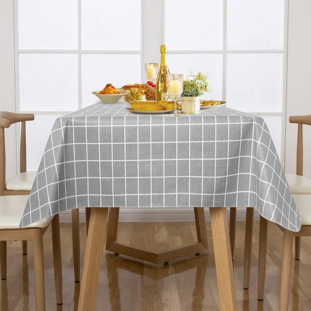 Q-Beans Rectangle Decorative Tablecloth Rabbit Washable and Reusable Table Cloth Cover for Indoor and Outdoor Size: 60 x 84 inch