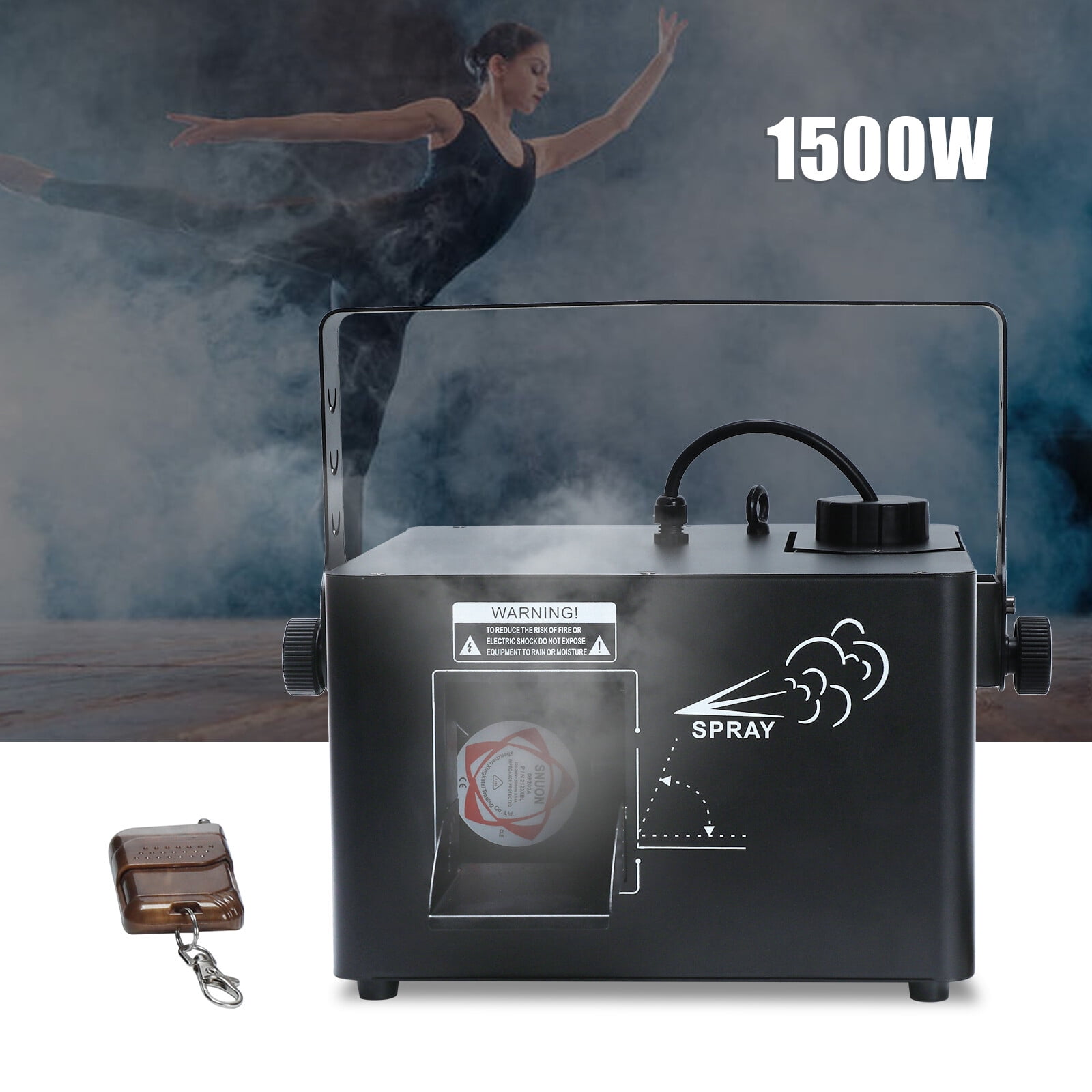 Fog Machine with Remote Control, 1500W Mist Machine, Mist Machine