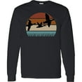 thumbnail image 3 of Inktastic Duck Hunting Retro Sunset Hunter Long Sleeve T-Shirt, 3 of 5