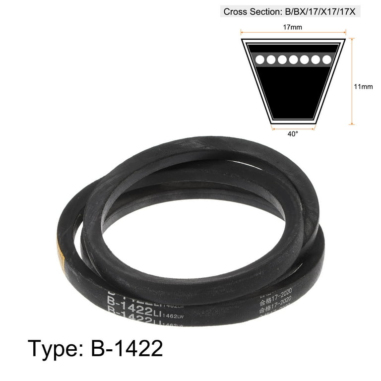 Uxcell B-1422 V-Belts Drive Belt 1422mm Inner Girth Rubber for