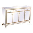 thumbnail image 6 of Reflexion 60 in. mirrored credenza in gold, 6 of 10