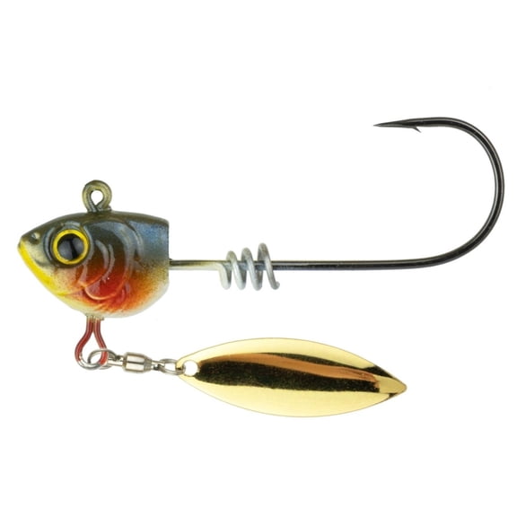 6th Sense Divine Underspin Bass Fishing Lure with ScrewLock Keeper Willow Blade and Realistic 3D Head