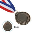 thumbnail image 4 of Uxcell Blank Award Medals, 9 Pack Gold Silver Bronze Award Medals with Ribbon, Make Your Medals Kit, 4 of 6
