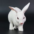 thumbnail image 2 of Jinsinto Réaliste Rabbit Ornement en Résine Statues Modèle Blanc, 2 of 5