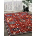 thumbnail image 2 of Ahgly Company Indoor Square Mid-Century Modern Rose Purple Oriental Area Rugs, 3' Square, 2 of 6