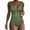 Army Green, variant on Dvprdro Womens One Piece Swimsuits Fashion Solid V Neck Bathing Suits Slim Swimwear Hot Pink