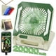 thumbnail image 1 of Ventilador con energía solar de 20000 mAh, ventilador recargable, ventilador con batería, ventilador portátil con 3 fuertes vientos y banco de energía, ventilador para persona para acampar al aire lib, 1 of 8