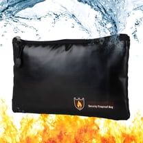 GASTROPOD Fireproof Document and Money Bags,10.63"x6.7" Waterproof Cash Envelope Holder,Fireproof Safe Storage Pouch with Zipper for Jewelry,File,Tablet,iPad,Passport,Valuables
