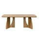 thumbnail image 3 of Mesa de Centro Rectangular con Doble Base Curva de Madera y Cubierta Veteada – Bossa Zhana, 3 of 5