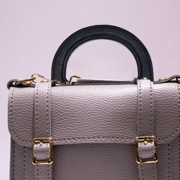 Asas de cuero PU BLESIY negro para mujer accesorios para cinturones repuesto de mano DIY para embragues bolso de hombro cartera
