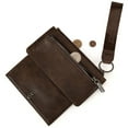 thumbnail image 5 of Wrangler Minimalist Wristlet Wallet with Phone Slot & RFID Protection & Smooth Zipper, Coffee, 5 of 7