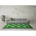 thumbnail image 3 of Ahgly Company Indoor Rectangle Oriental Emerald Green Industrial Area Rugs, 8' x 12', 3 of 4