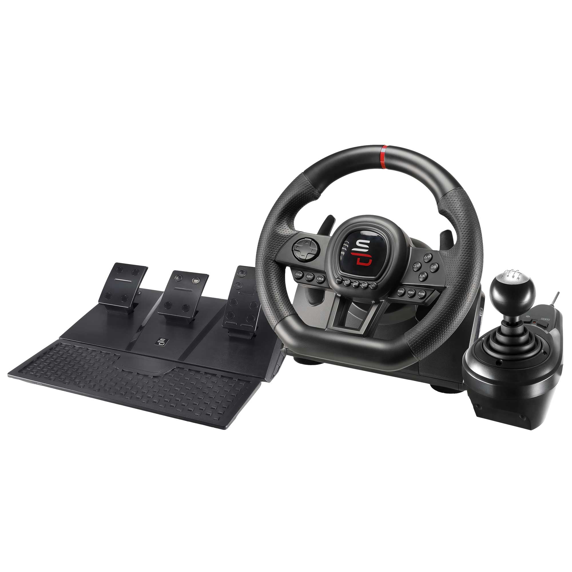 Superdrive - GS850-X racing steering wheel with manual shifter 3 pedals paddl... hot