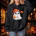 thumbnail image 2 of Staki Girls Halloween Sweatshirt Long Sleeve Pullover Hoodies Cute Hoodie Fall Winter Trendy Clothes for Girl(Black,11-12Years), 2 of 9