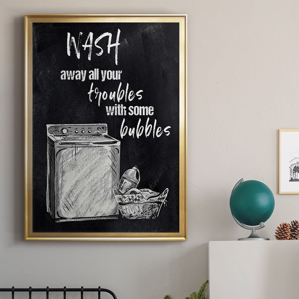 Wash Away Your Troubles Premium Framed Print - Ready to Hang