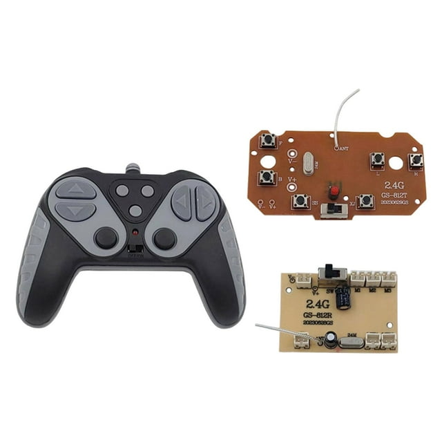 Placa transmisora y placa receptora con RC Hands on Skills, juego de placa receptora de 6 canales para RC Hobby Car Trucks, piezas de repuesto gris oscuro