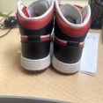 thumbnail image 2 of Ni - ke Air Jordan 1 Mid Very Berry Black White 554725-016 Size 6.5Y / Women Size 8, 2 of 5