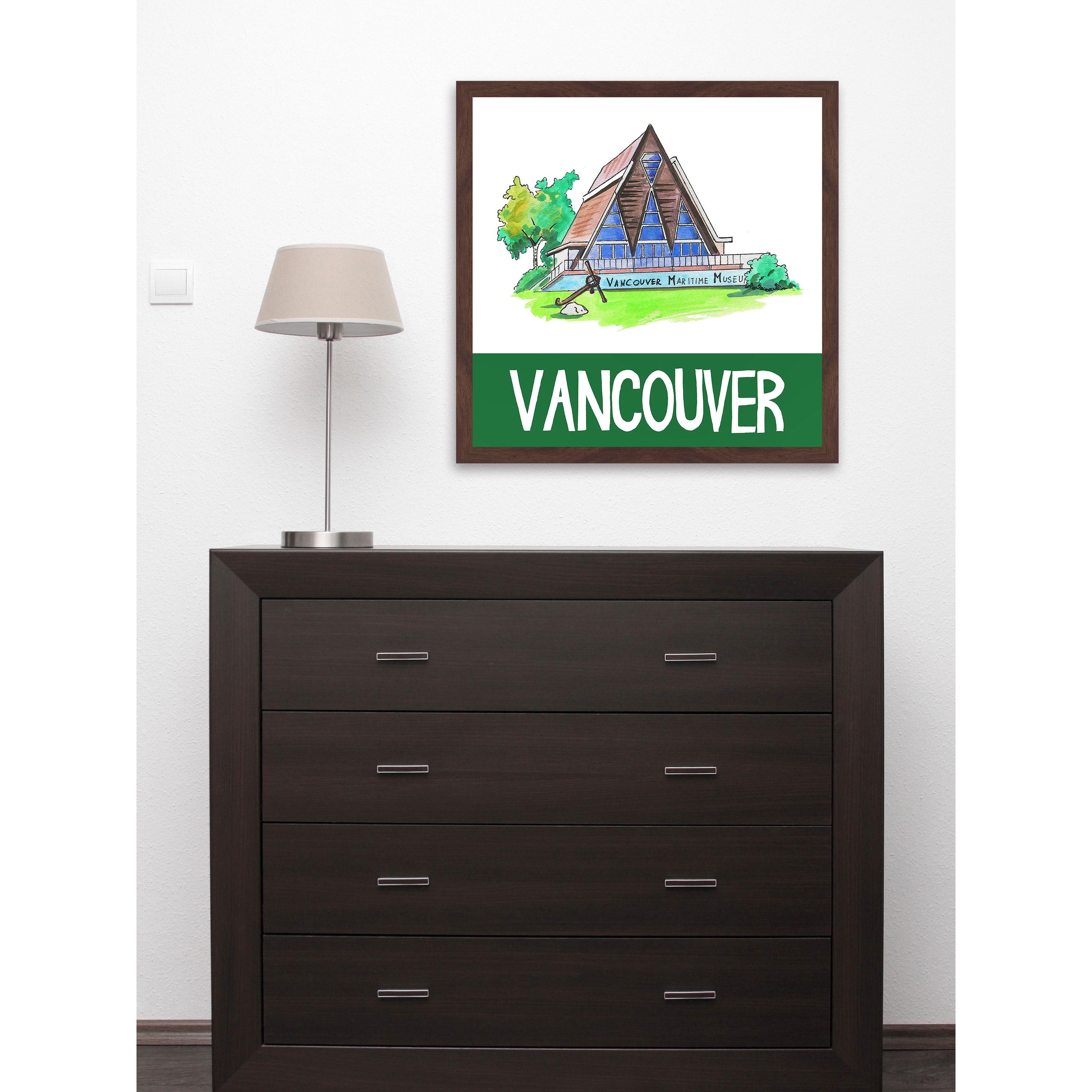 "Vancouver Maritime Museum 2" Framed Painting Print
