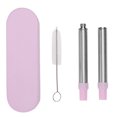 thumbnail image 2 of Telescopic Straw,Stainless Steel Collapsible Straw Stainless Steel Straw Portable Straw Smooth Operation, 2 of 13