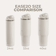 thumbnail image 5 of HydroJug Ease2o Insulated Stainless Steel Water Bottle with Straw & Chug Lid, Leak-Resistant, Cup Holder Friendly – 24oz, Linen, 5 of 7