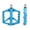 Blue, variant on Yihuala 9/16Inch Thread Sealed Bearing Bicycles Pedals Mountain Bikes Pedals Bicycles Nonslip Wide Platform Footrest