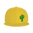 thumbnail image 2 of ZICANCN Cactus Green Baseball Caps, Trucker Hats for Men And Women, Adjustable Breathable Flat Caps, Yellow, 2 of 8