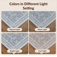 thumbnail image 7 of Design&I 5'x7' Ultra Soft Area Rug, Herringbone Geometric Lattice Stripe Medallions Interlocking Washed Flowing None Fluffy Washable Non Shedding for Bedroom Living Room Home Office, 7 of 7