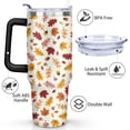 thumbnail image 3 of Autumn Maple Leaf 40oz Stainless Steel Vacuum Insulated Tumbler with Lid and Straw Gifts for Mom Friend Sister Grandma, 3 of 5